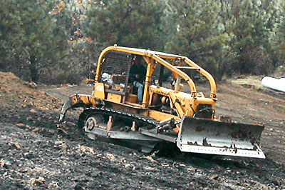 Bulldozer with Tines