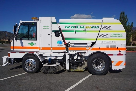 Caltrans H2 Fueled Street Sweeper