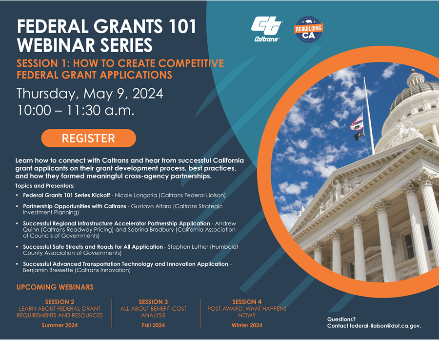 federal grants 101 webinar flyer