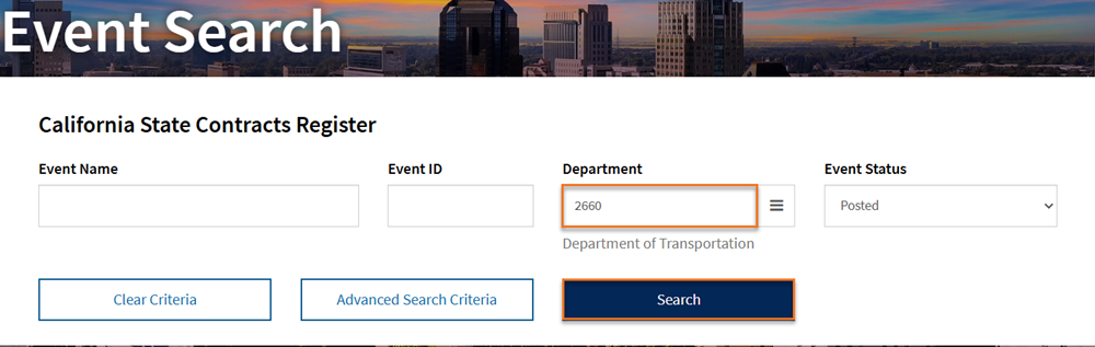 Bid Opportunities Instructions