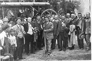 Awarding of the first California State Highway contract - 1912