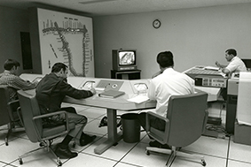 Control room, Los ANgeles Traffic Management Center -1971