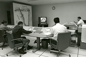 Control room; Los ANgeles Traffic Management Center -1971