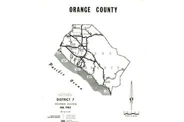 Map of Orange County added as Caltrans District 12 in 1987