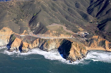 Entrances to the Devil's Slide (Tom Lantos) Tunnels.
