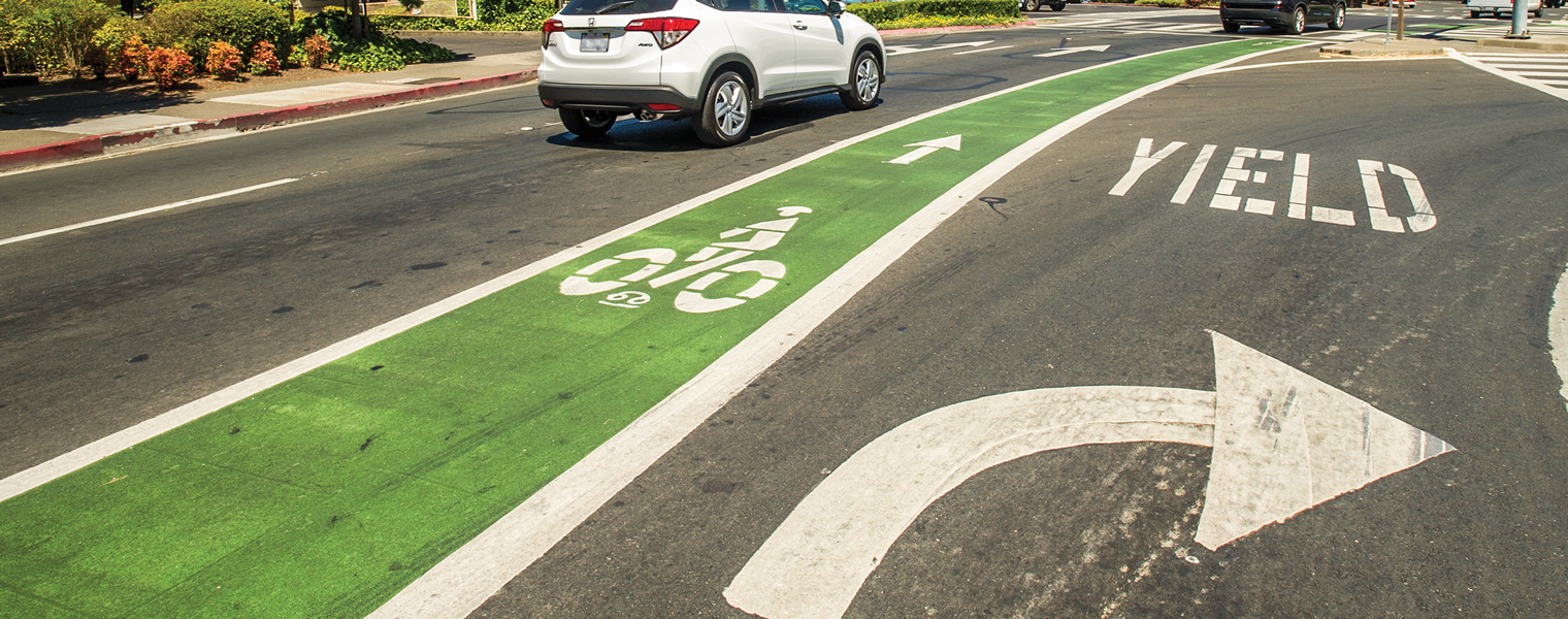 Green sales bike lane