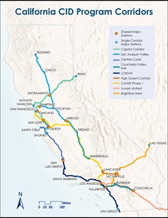 Map of Caltrans-Sponsored Corridors
