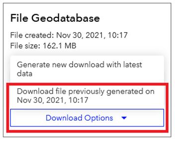 Graphic showing the download feature on the CRS - Functional Classification website