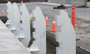 Close-up of Barrier Posts