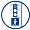 leading pedestrian interval icon