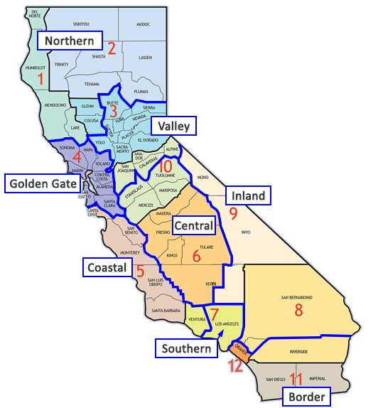 California MAIT area map