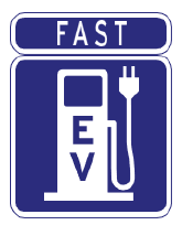 Electric Vehicle Fast Charging Station example sign