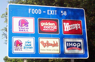 Food logo panel example