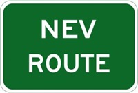 NEV route sign